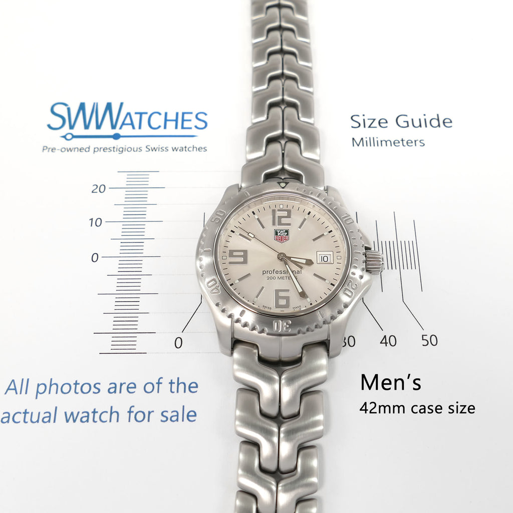 TAG Heuer Link WT1112 Men's 42mm case size