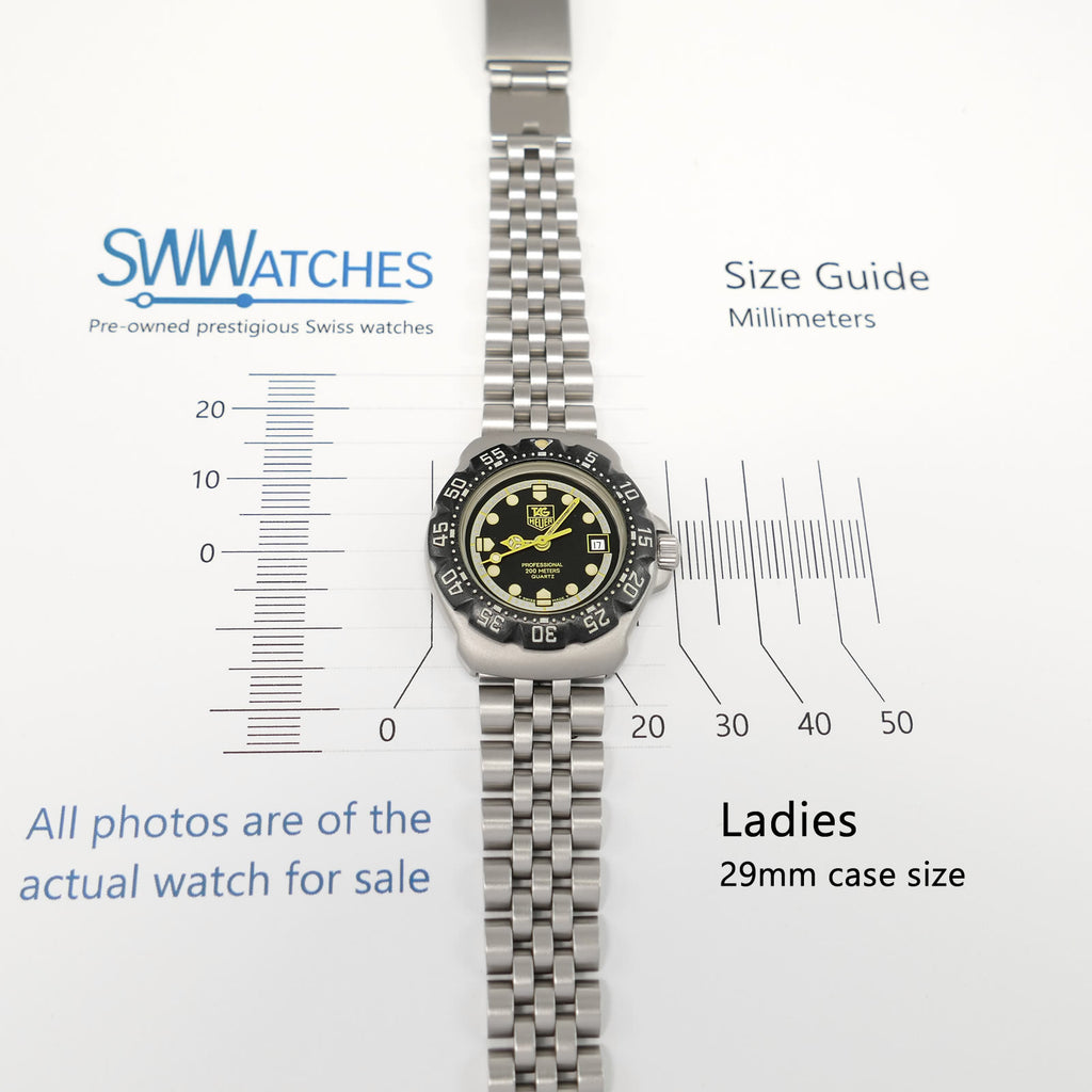 TAG Heuer Formula 1 WA1416 Ladies 29mm case size