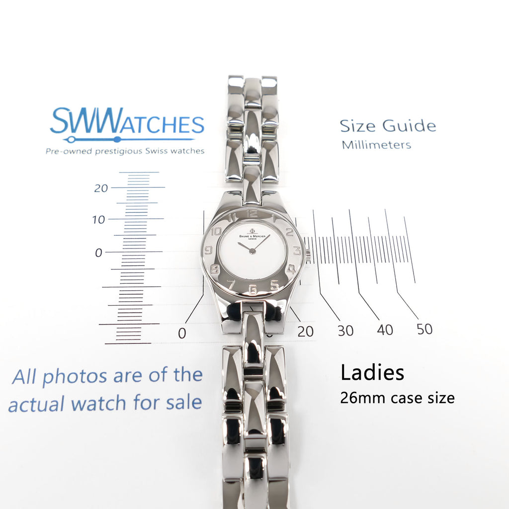 Baume & Mercier Linea MV045182 Ladies 26mm case size