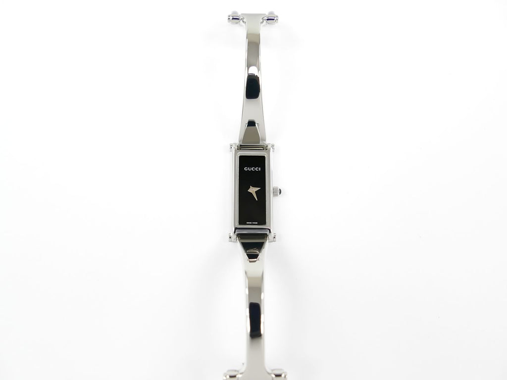 Gucci 1500 L Rectangular Black Dial