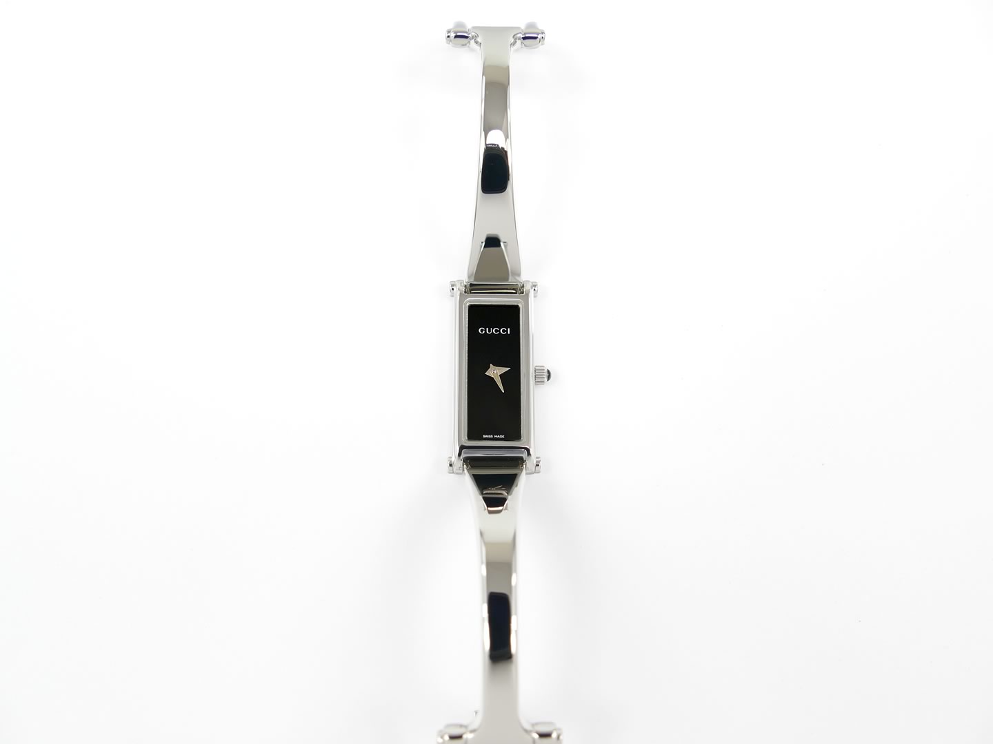 Gucci 1500 L Rectangular Black Dial