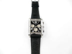 Raymond Weil Tango Chronograph Black 4881-STC-0020 rectangular guilloche dial with silver sub dials