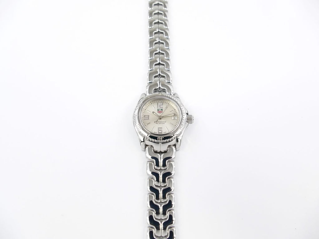 TAG Heuer Link Silver WT1416.BA0561 rotating bezel and date display