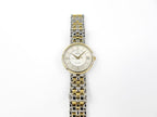 Omega De Ville Silver Dial 7314.31.00 date display and 18k gold bezel