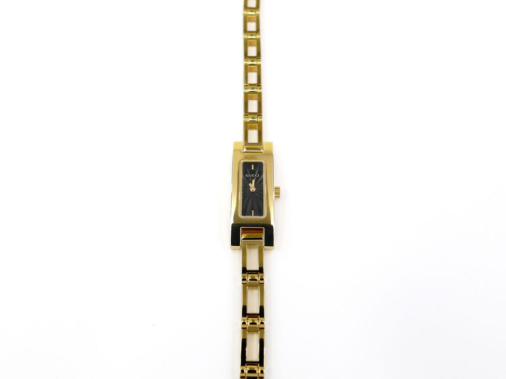 Gucci 3900 L Black Dial rectangular case