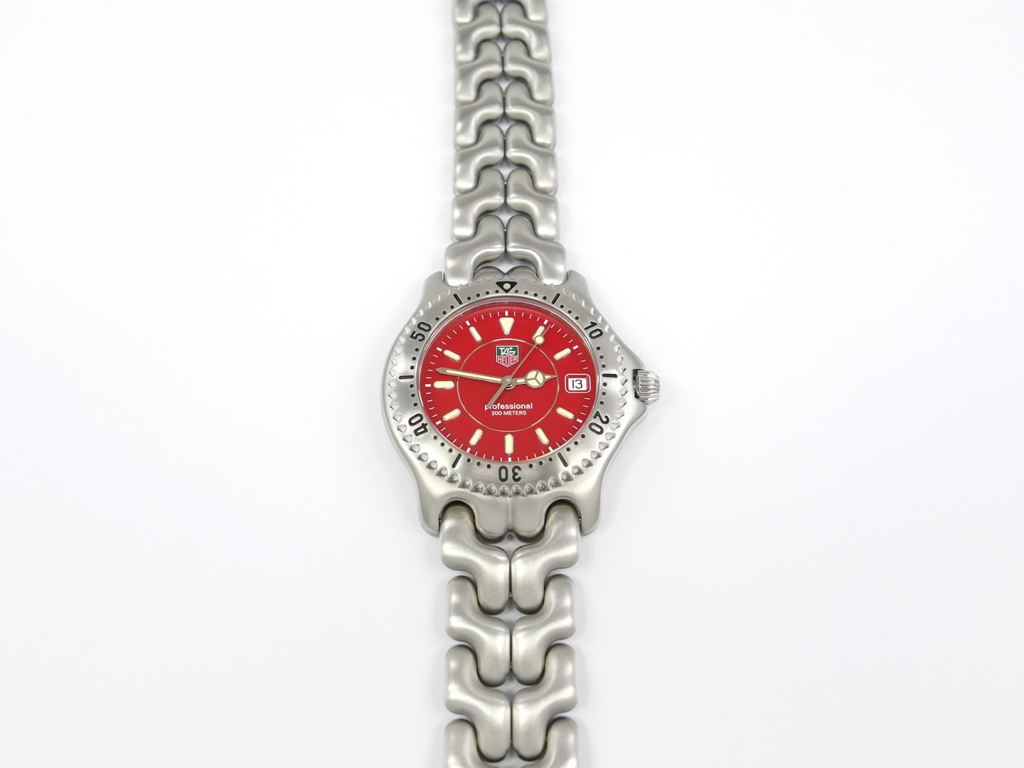 TAG Heuer SEL Red Dial WG111C Sports Elegance Link – SWWatches