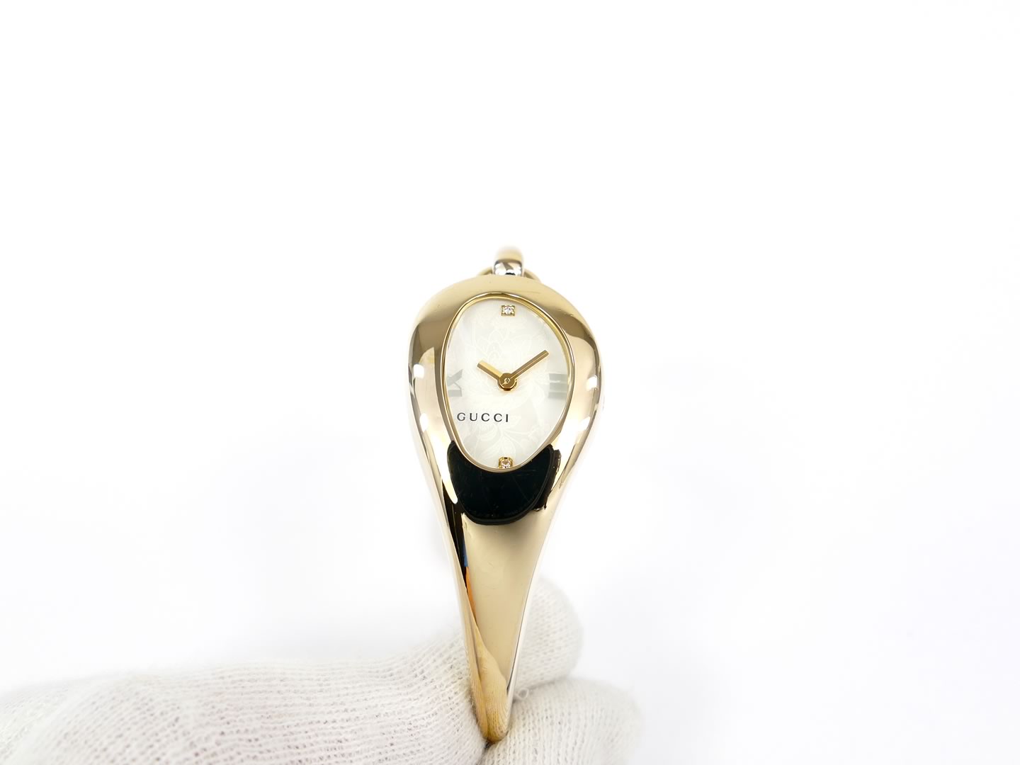 Gold Plated Gucci 103 Horsebit Watch Bangle Style Gold Tone