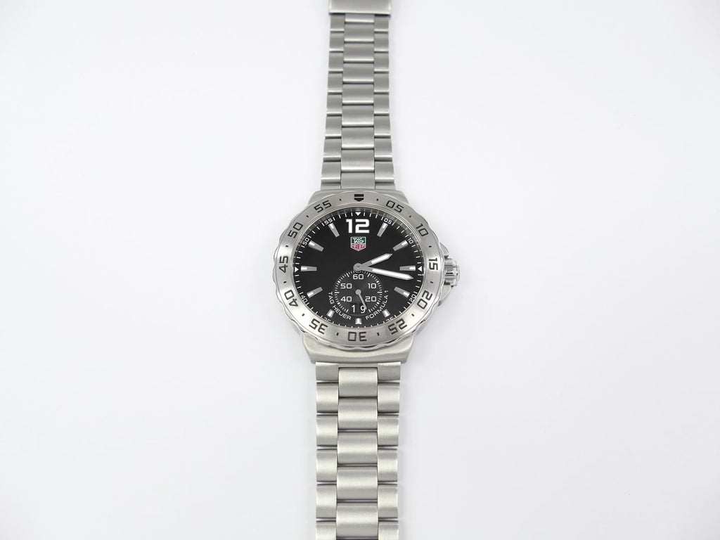 TAG Heuer Formula 1 Black Dial WAU1112.BA0858 stainless steel rotating bezel