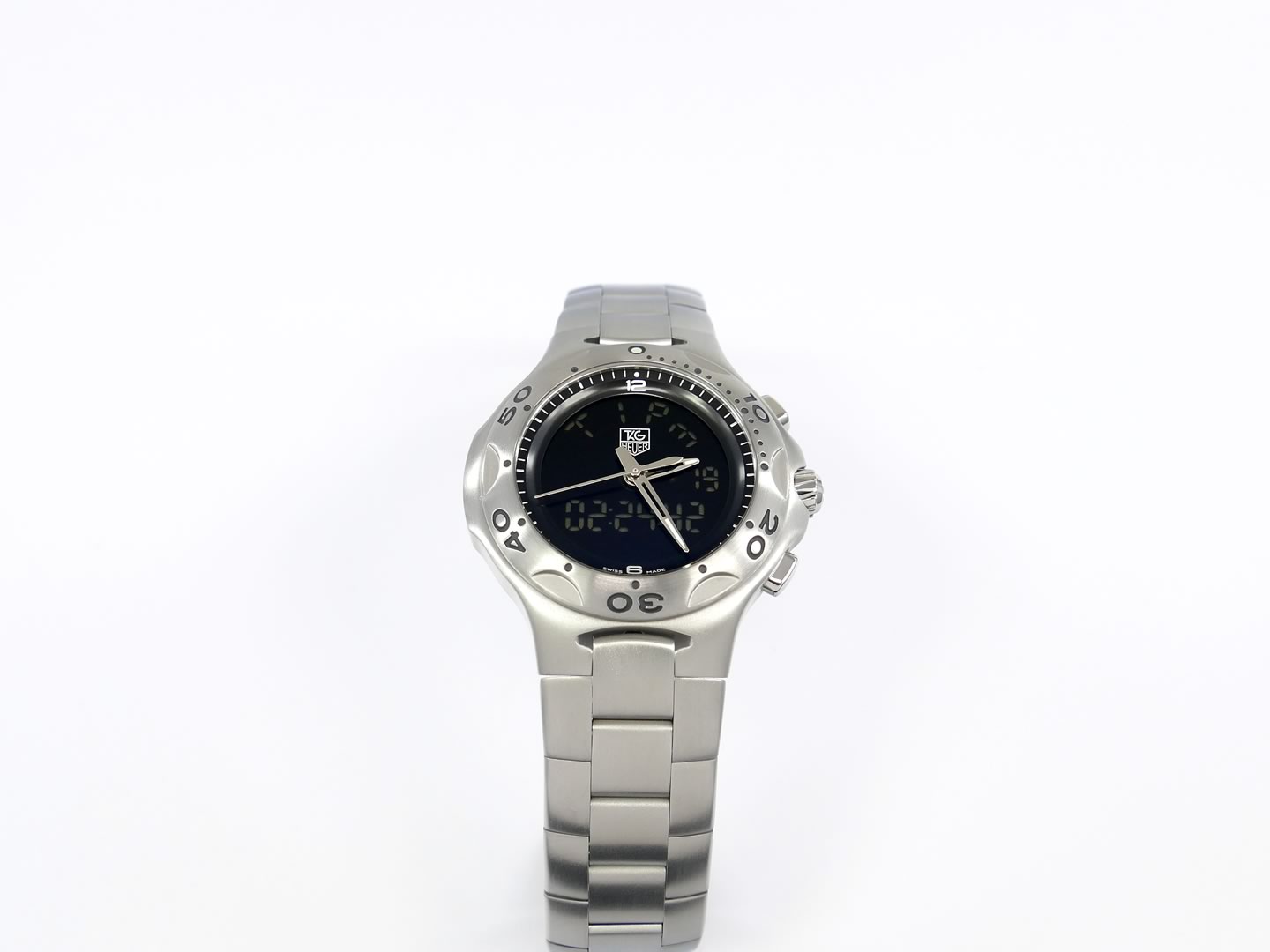 TAG Heuer Kirium F1 Black Dial CL111A.BA0700 rotating stainless steel bezel