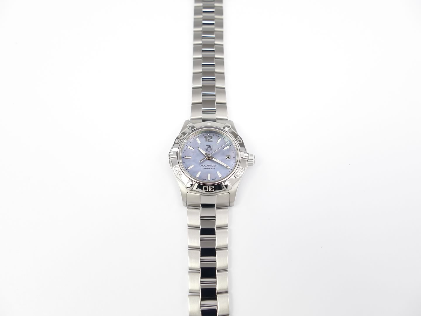 TAG Heuer Aquaracer Lady WAF1417.BA0812 rotating stainless steel bezel