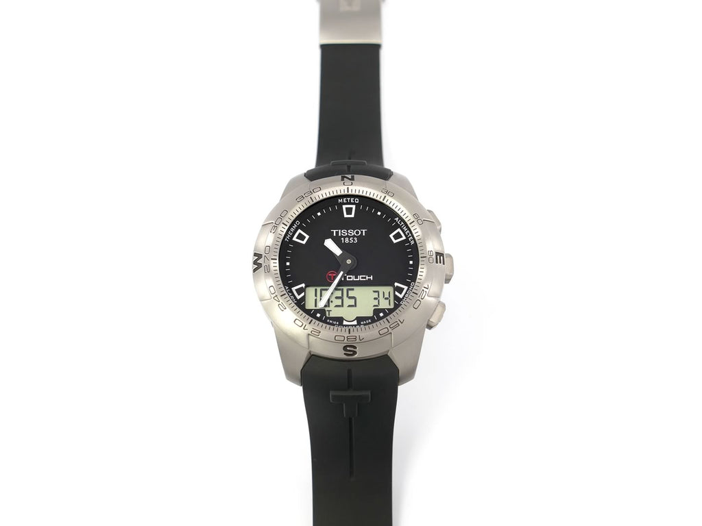 Tissot T-Touch II Black T047.420.17.051.00 rotating bezel