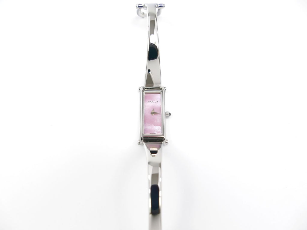 Gucci 1500 L Pink Mother of Pearl rectangular face