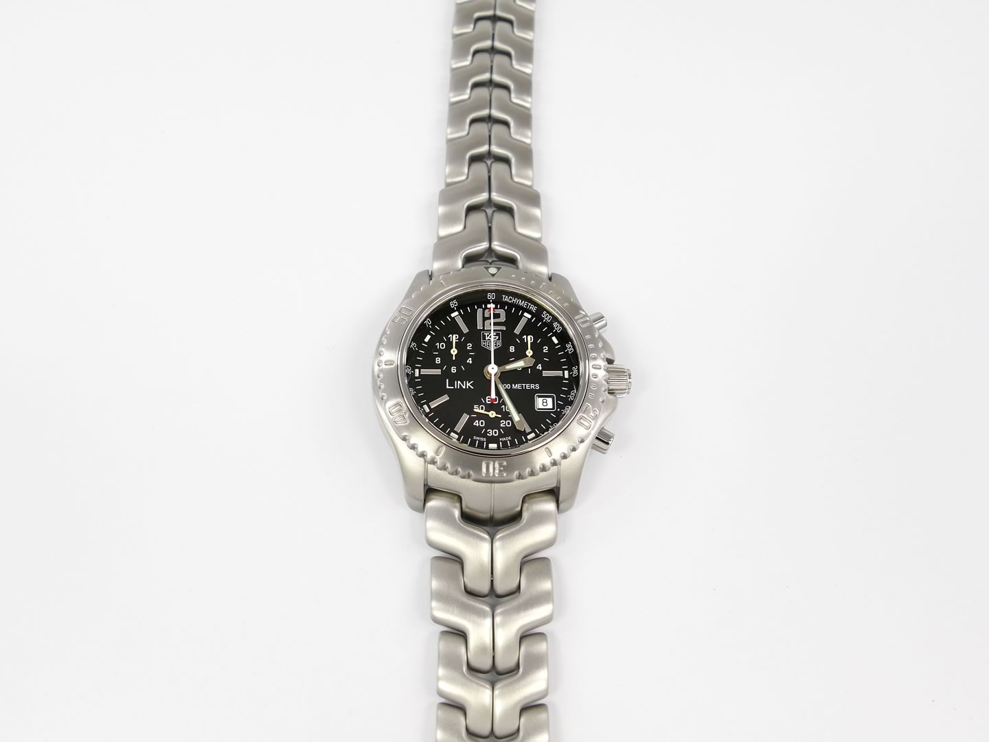TAG Heuer Link Chronograph Black CT1111.BA0550 rotating bezel