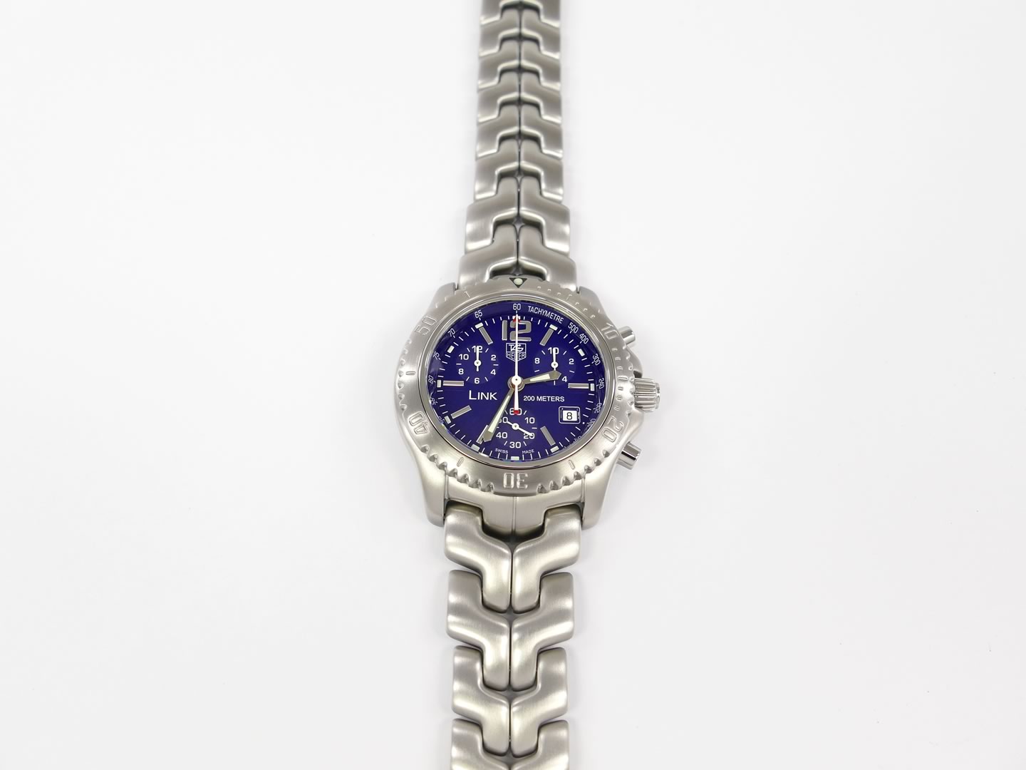 TAG Heuer Link Chronograph Blue CT1110.BA0550 with rotating bezel