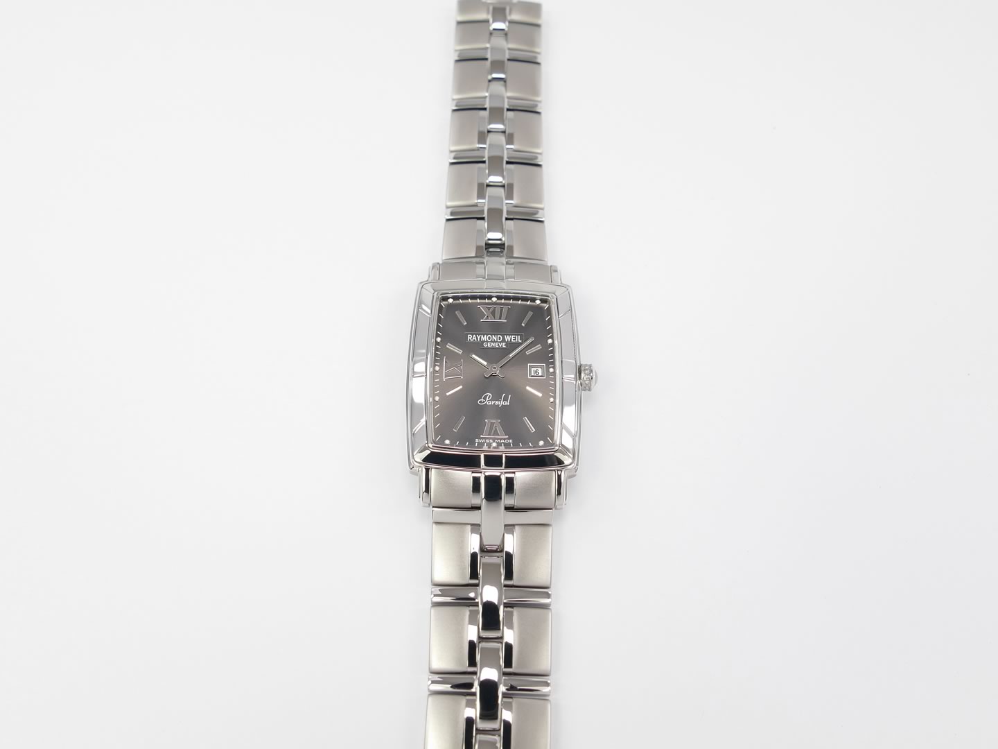 Raymond Weil Parsifal Grey Dial 9341-ST-00607 tonneau / barrel case