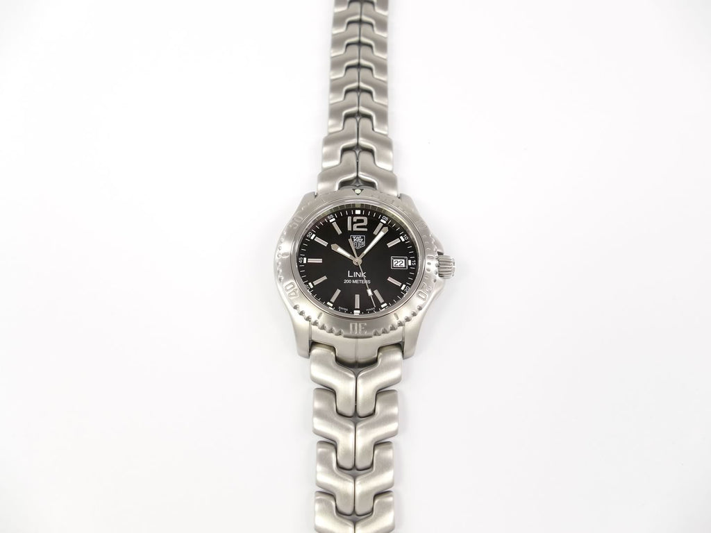 TAG Heuer Link Black Dial WT1110-0 rotating diver's bezel