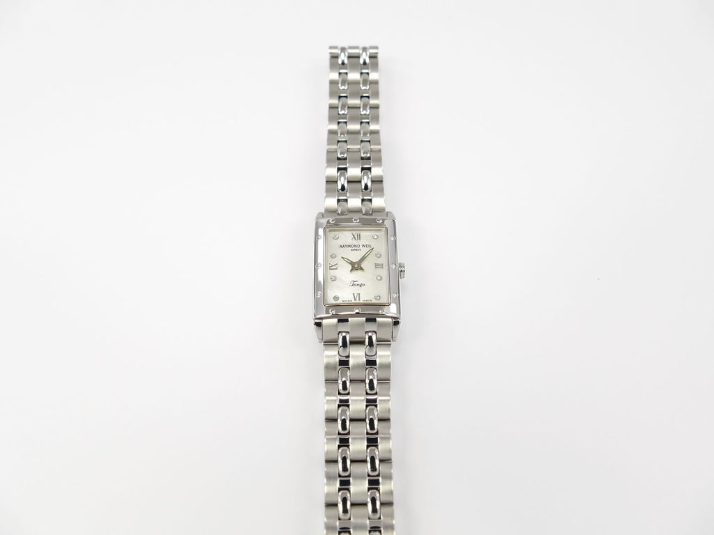 Raymond Weil Tango White 5971-ST-00995 all stainless steel case