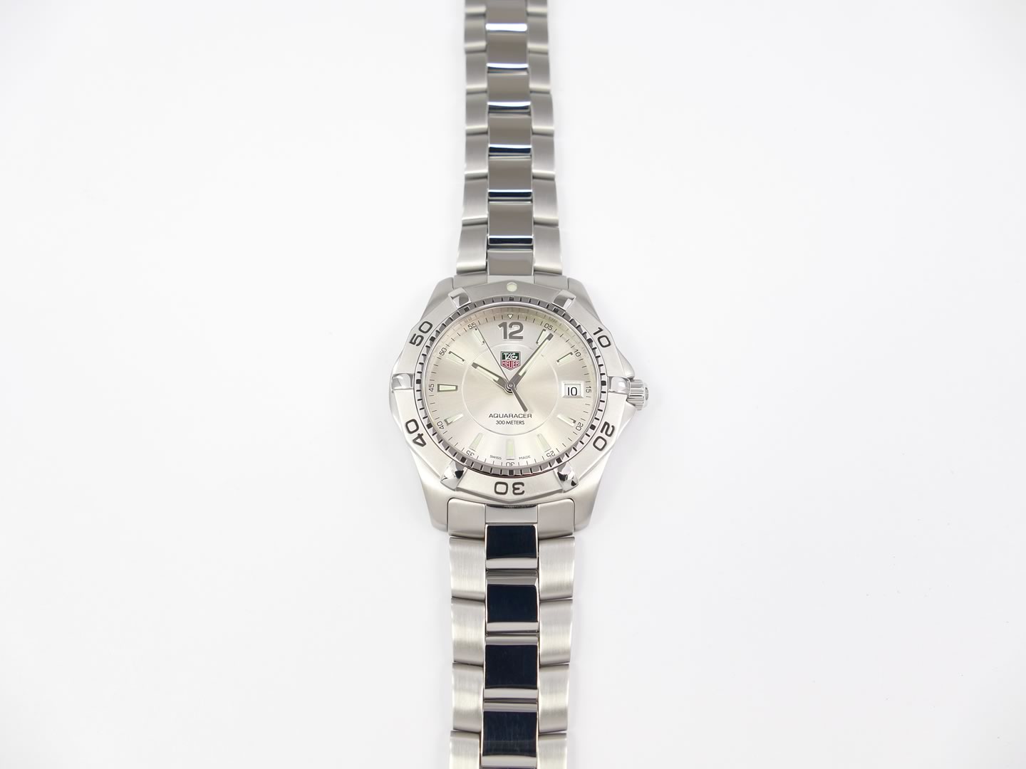 TAG Heuer Aquaracer Silver WAF1112.BA0801 date