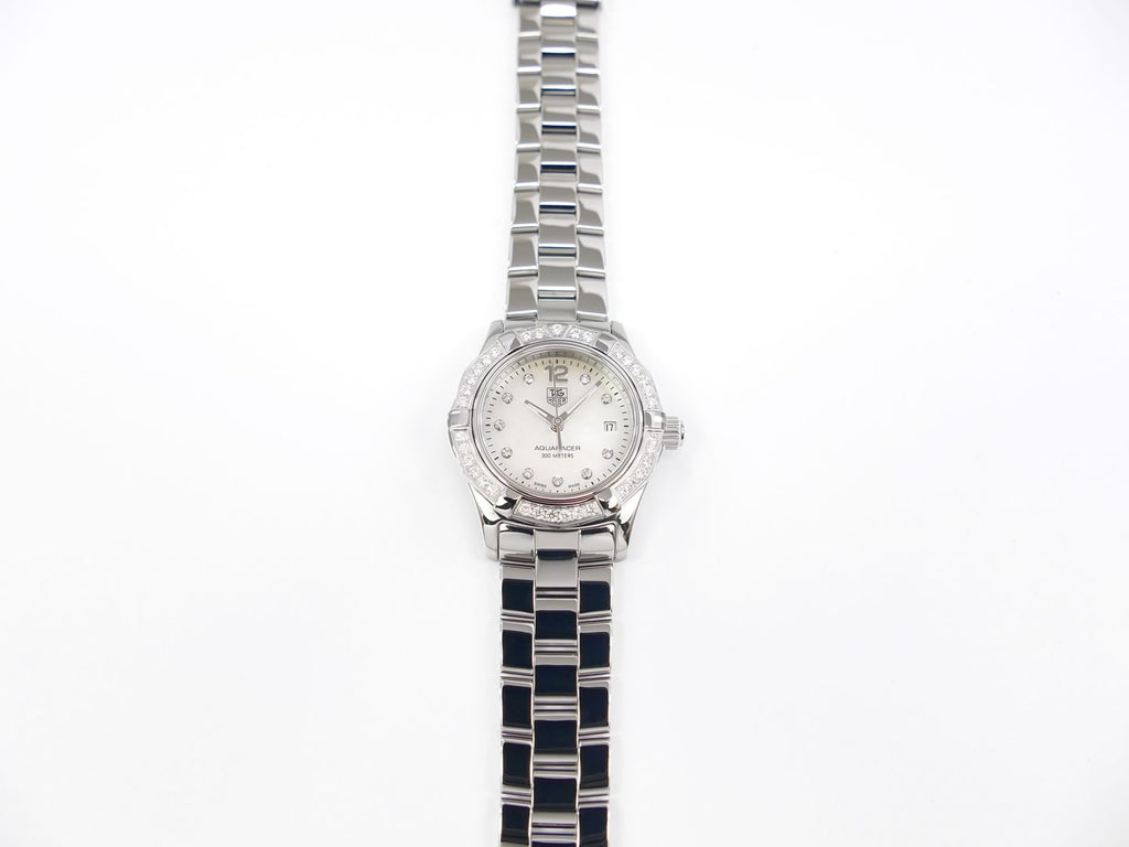 TAG Heuer Aquaracer WAF1416.BA0813 full diamond rotating bezel