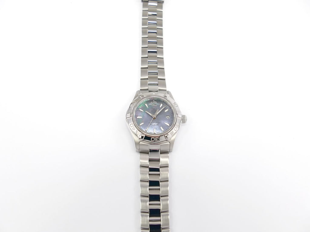 TAG Heuer Aquaracer WAF1417.BA0812 rotating polished stainless steel bezel