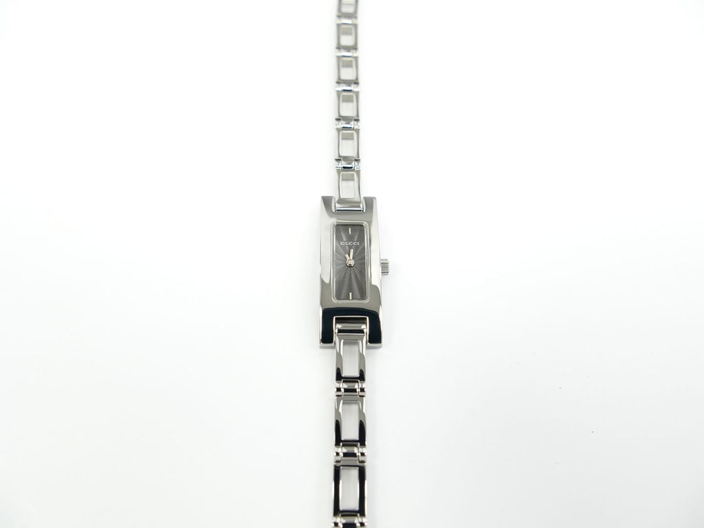 Gucci 3900L Grey Rectangular Stainless Steel case