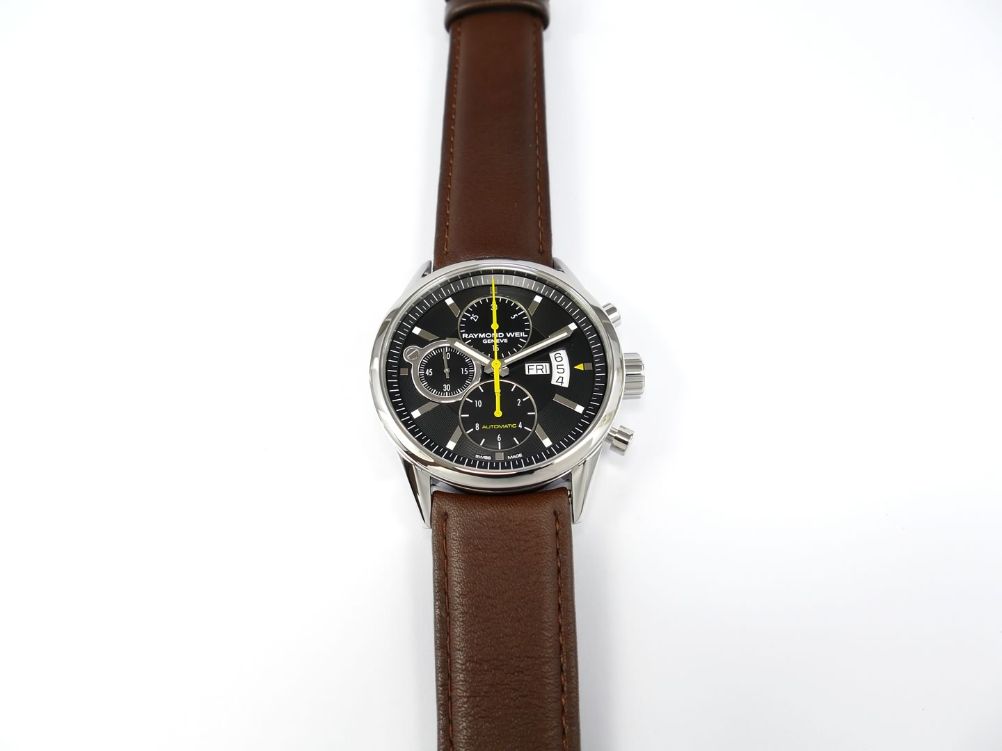 Raymond Weil Freelancer Black Chronograph 7730-STC-20101 front view