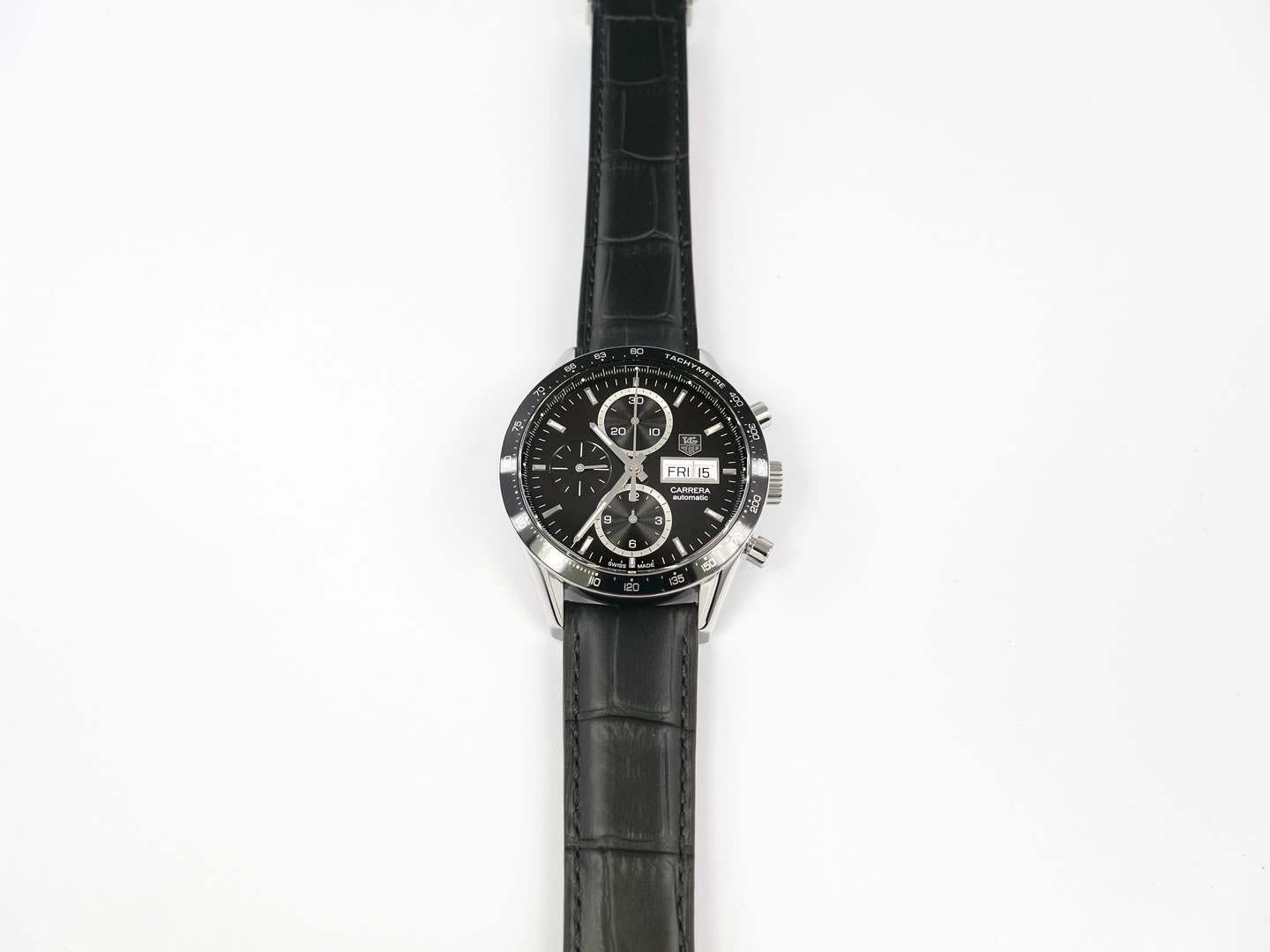 TAG Heuer Carrera Calibre 16 CV201AG day and date display