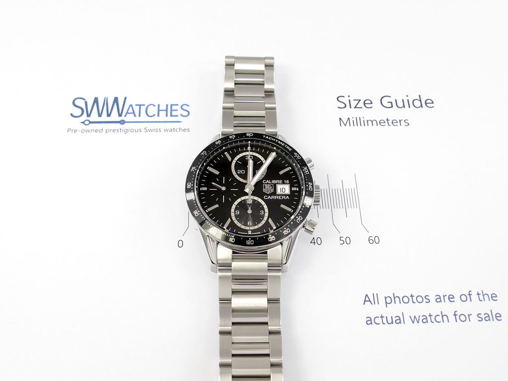 TAG Heuer Carrera CV201AJ.BA0727 with Tachymetre bezel 41mm