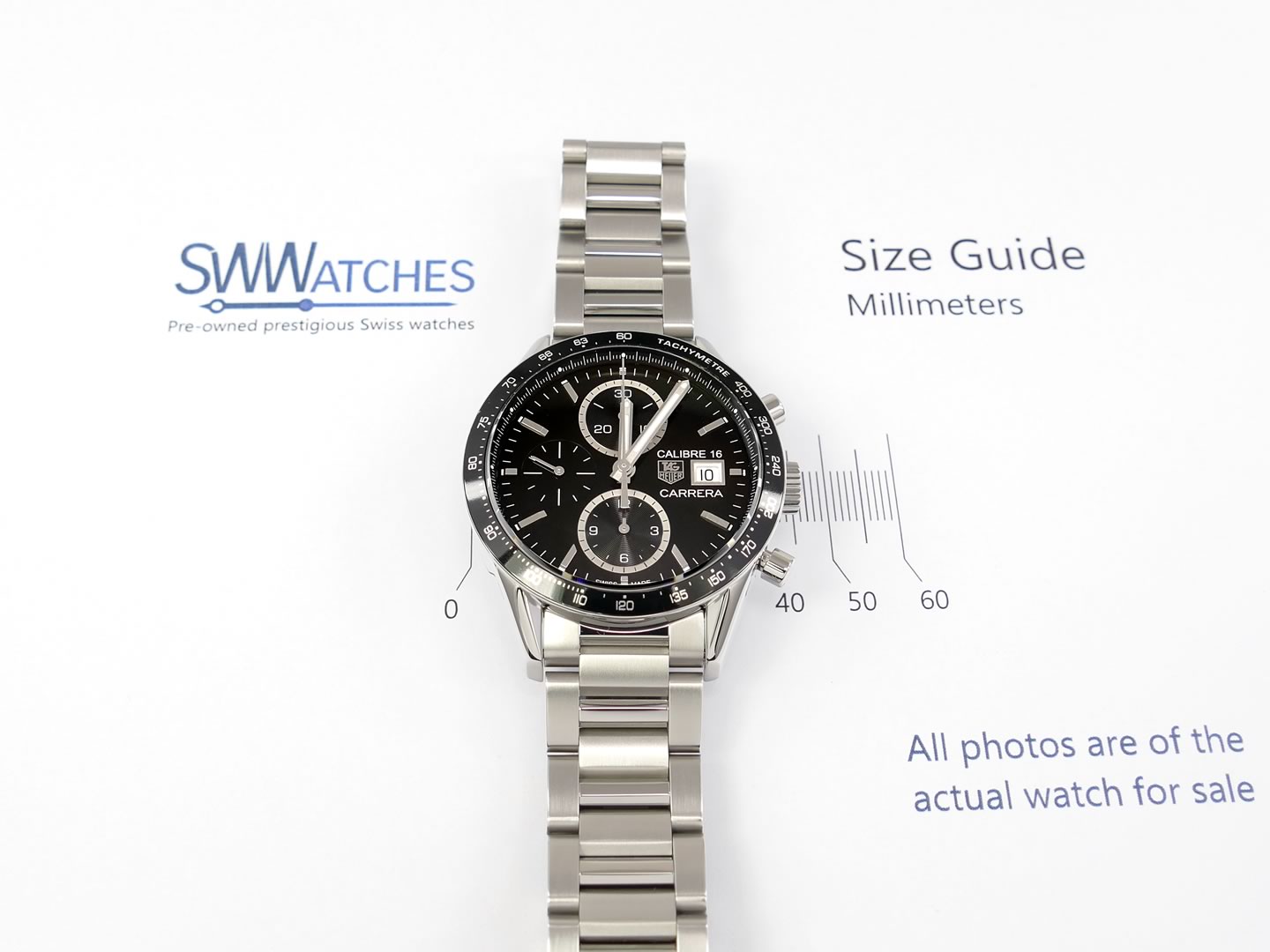 TAG Heuer Carrera CV201AJ.BA0727 with Tachymetre bezel 41mm