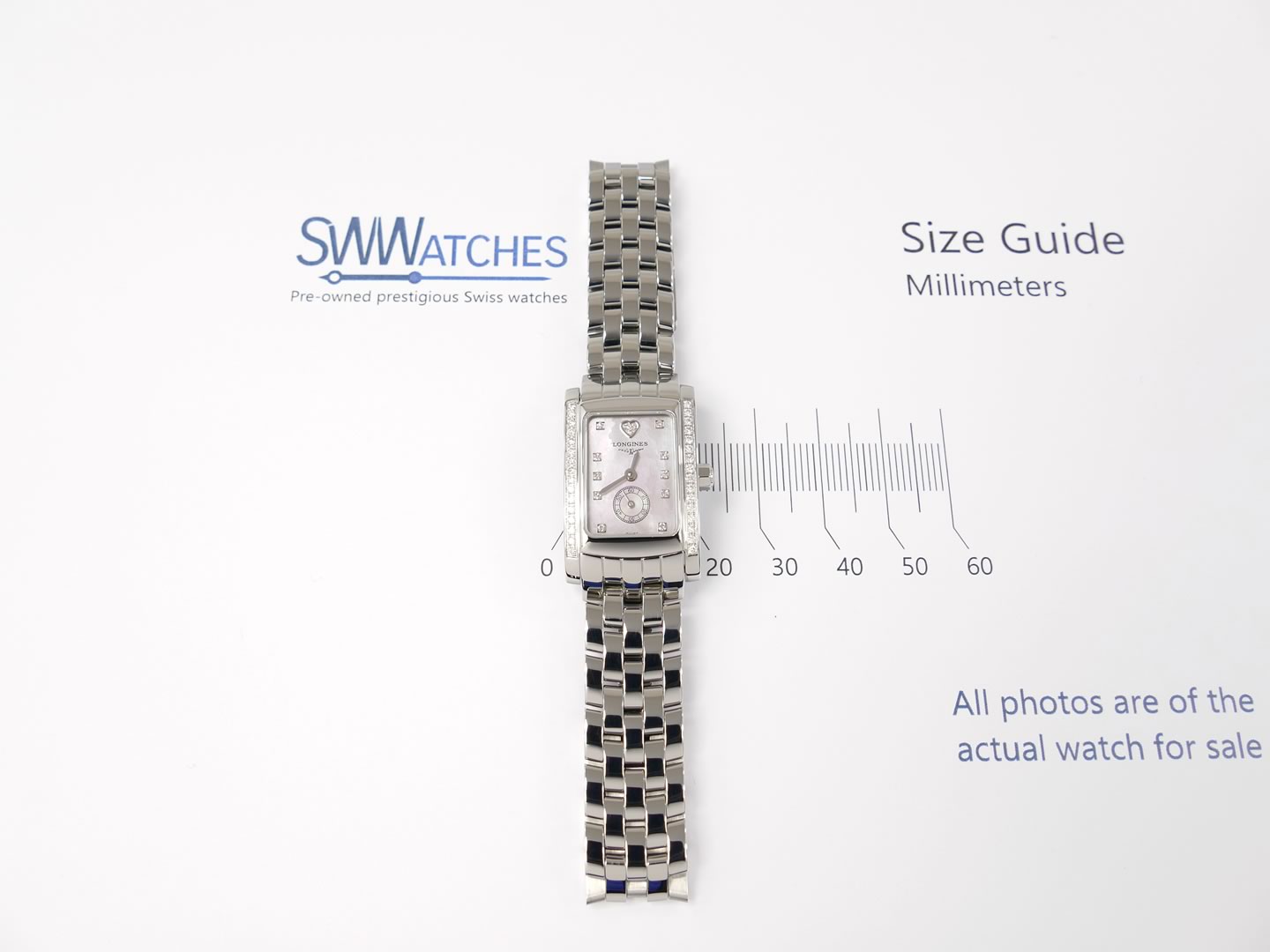 Longines DolceVita L5.155.0.93.6 case size 20 x 30mm
