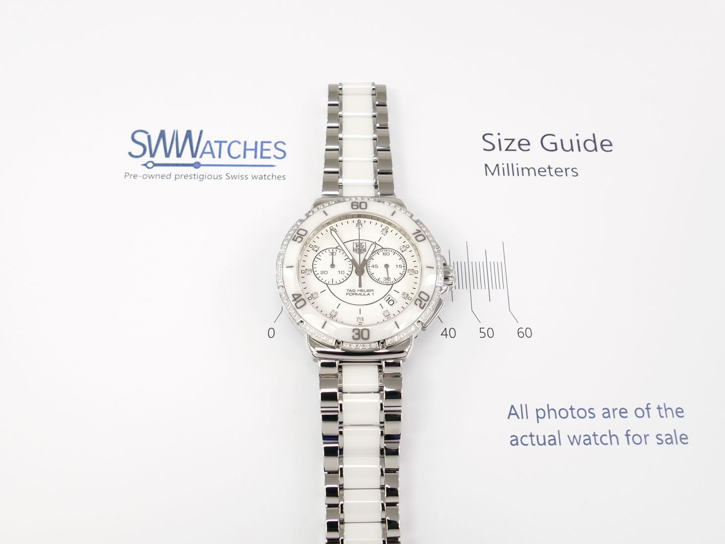 TAG Heuer Formula 1 White CAH1213.BA0863 case size 41mm