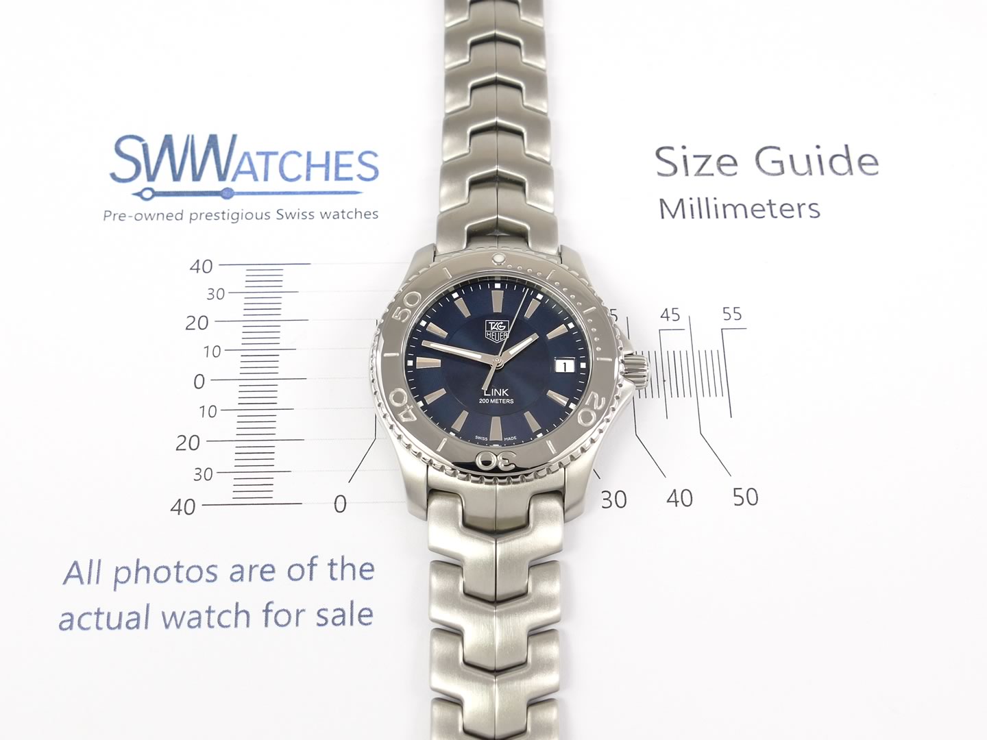 TAG Heuer Link Blue 39mm WJ1112.BA0570 Full Size