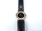 Raymond Weil Black & White Roman Numeral Dial 5532 18k Gold Plated on Leather