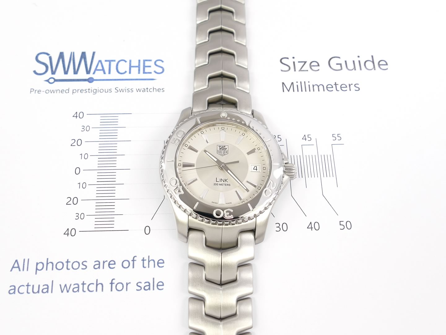 TAG Heuer Link WJ1111.BA0570 Full Size 39mm with rotating bezel