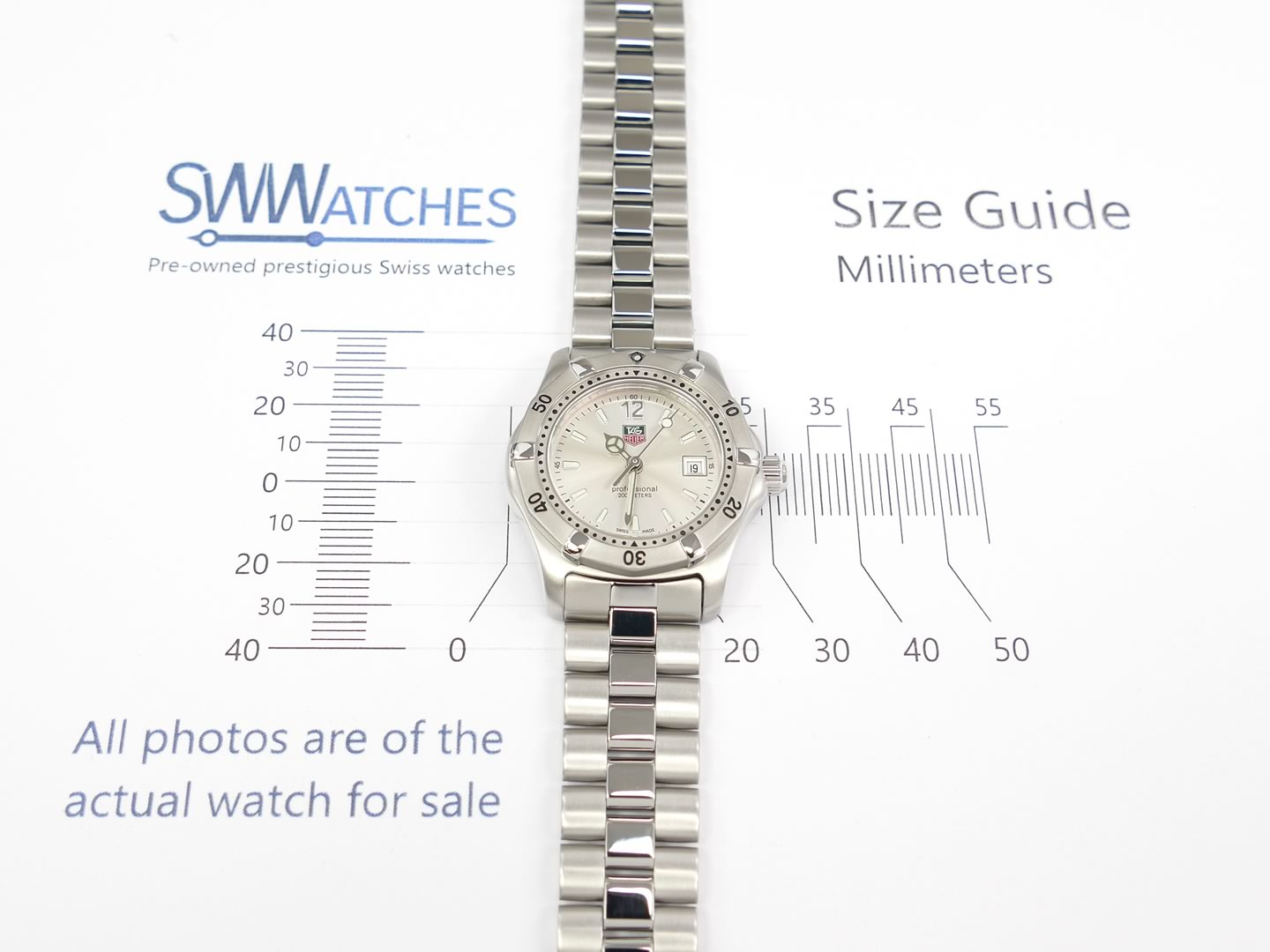 TAG Heuer 2000 WK1312.BA0313 case size 28 mm