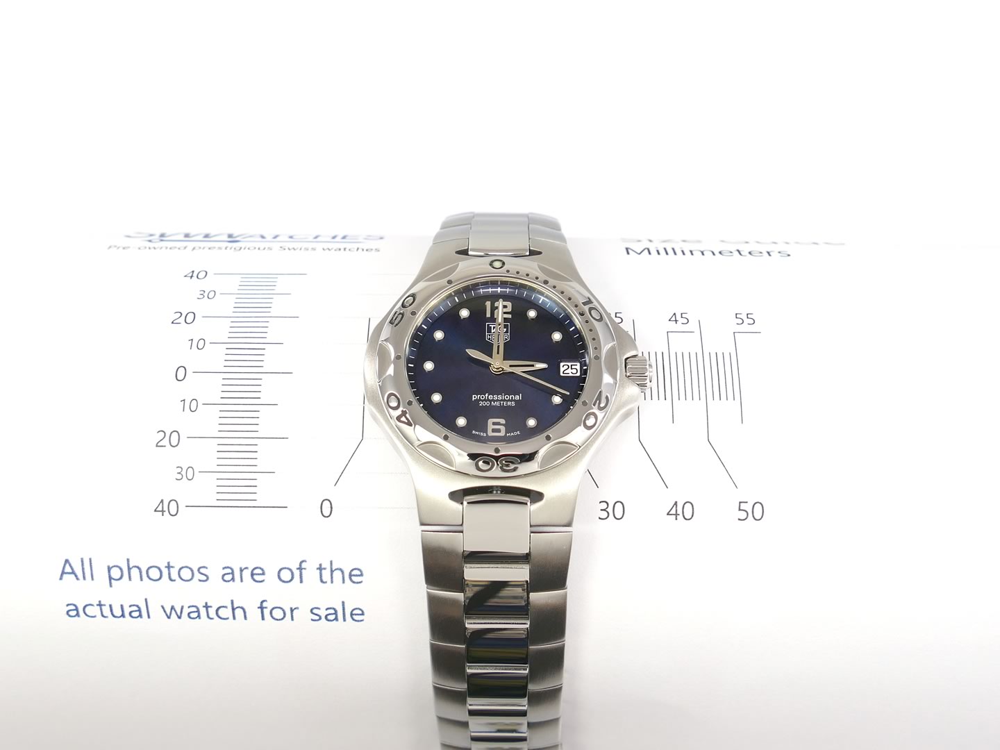 TAG Heuer Kirium WL111F.BA0701 Date 38mm case size