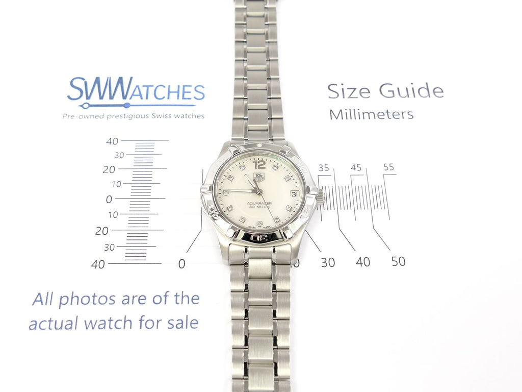 TAG Heuer Aquaracer WAF1312.BA0817 case size 34mm