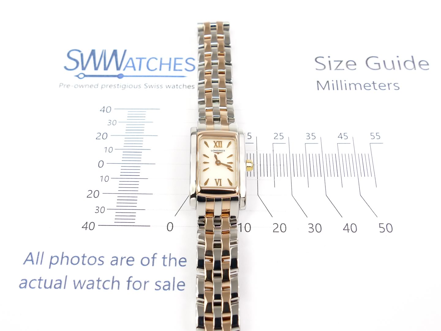 Longines DolceVita L5.158.5 case size 16 x 25mm
