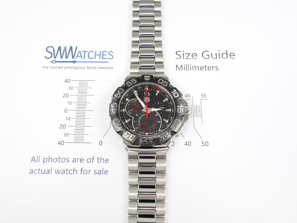 TAG Heuer F1 Chronograph Grande Date CAH1015.BA0855 case size 44mm