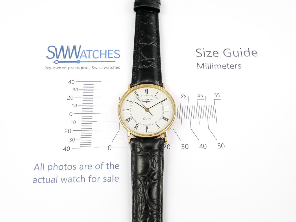 Longines La Grande Classique 33mm case White Dial 18k Gold Plated