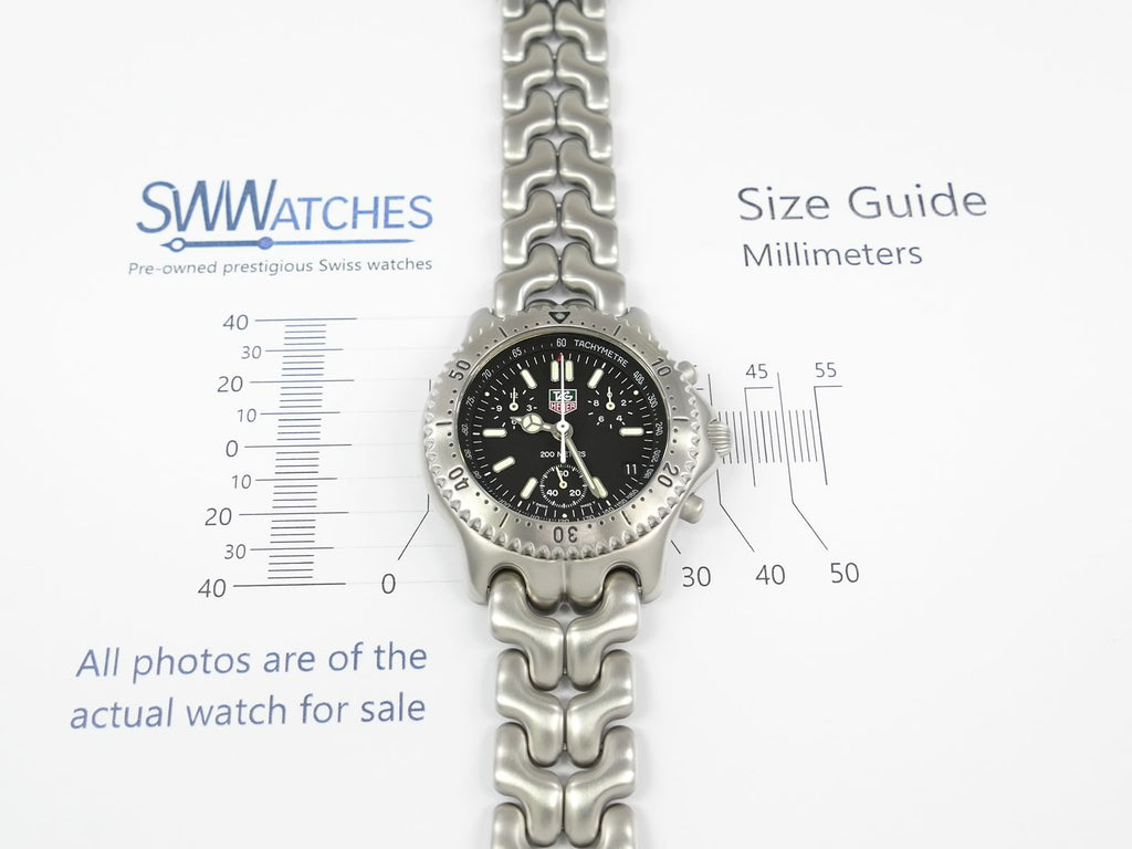 TAG Heuer SEL Chronograph CG1110-0 case size 38mm