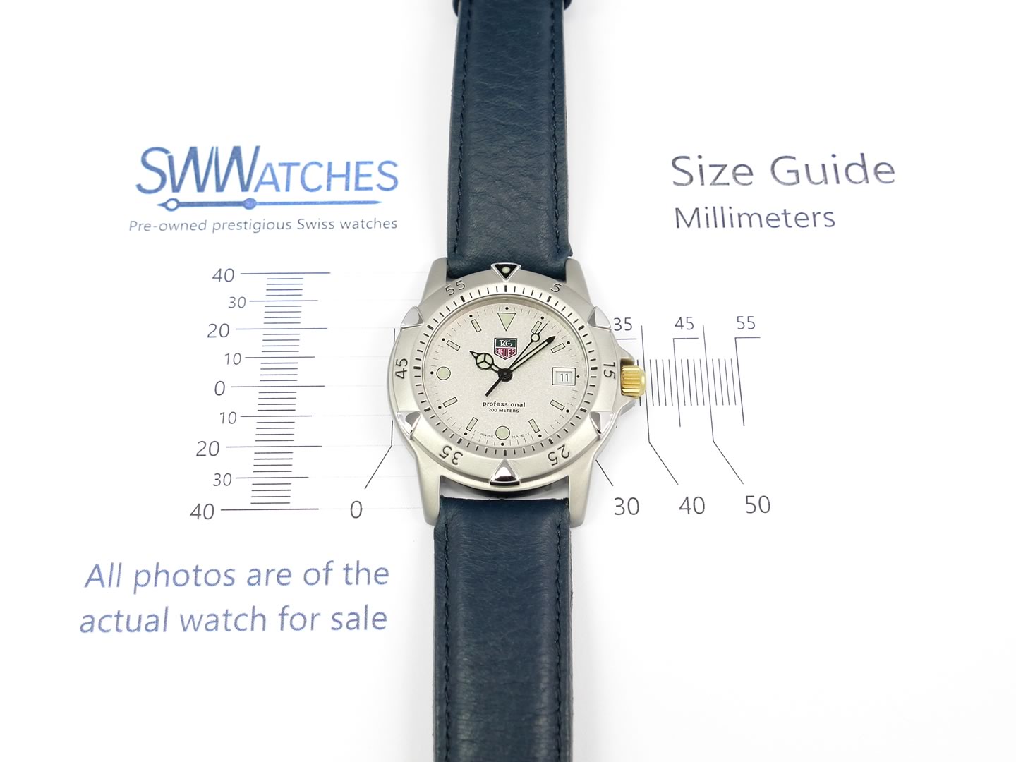 TAG Heuer 1500 Granite Dial WD1221-K-20 case size 36mm