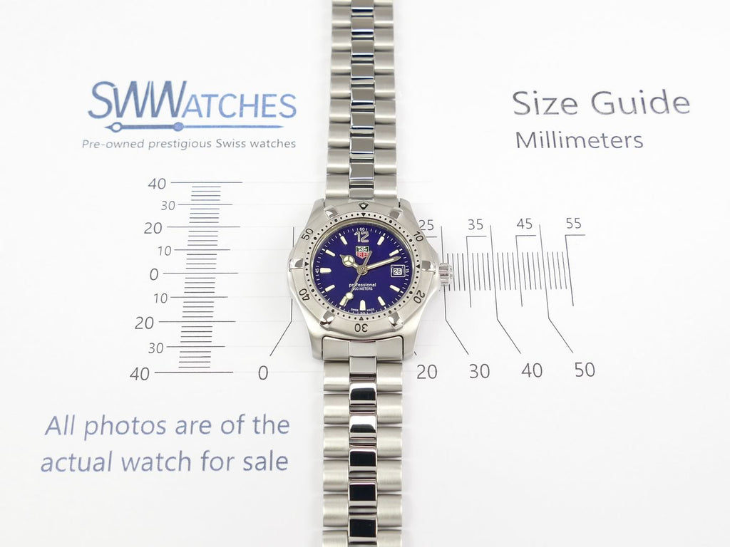 TAG Heuer 2000 WK1313.BA0313 case size 28mm