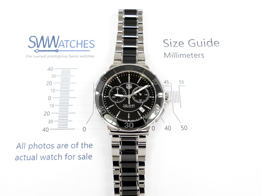 TAG Heuer F1 Ceramic CAH1210 case size 41mm