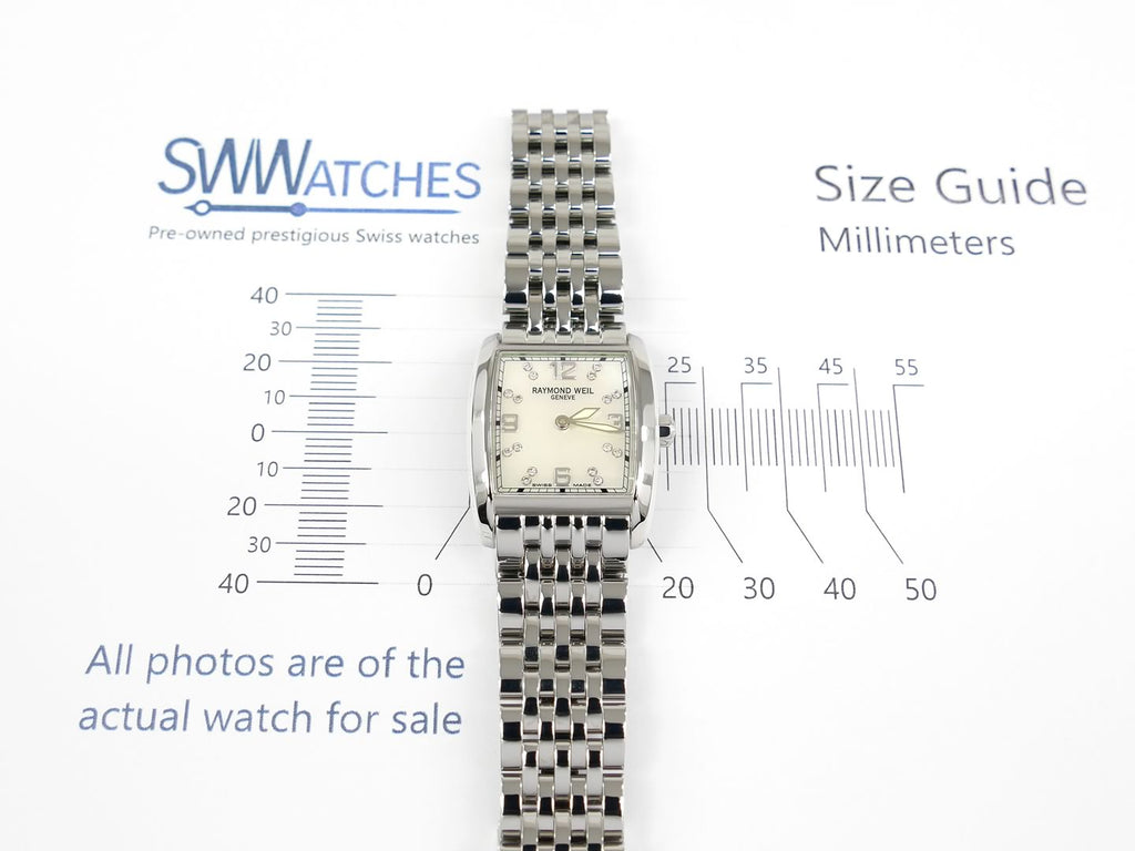 Raymond Weil Don Giovanni 23 x 28mm case size 5976-ST-05927