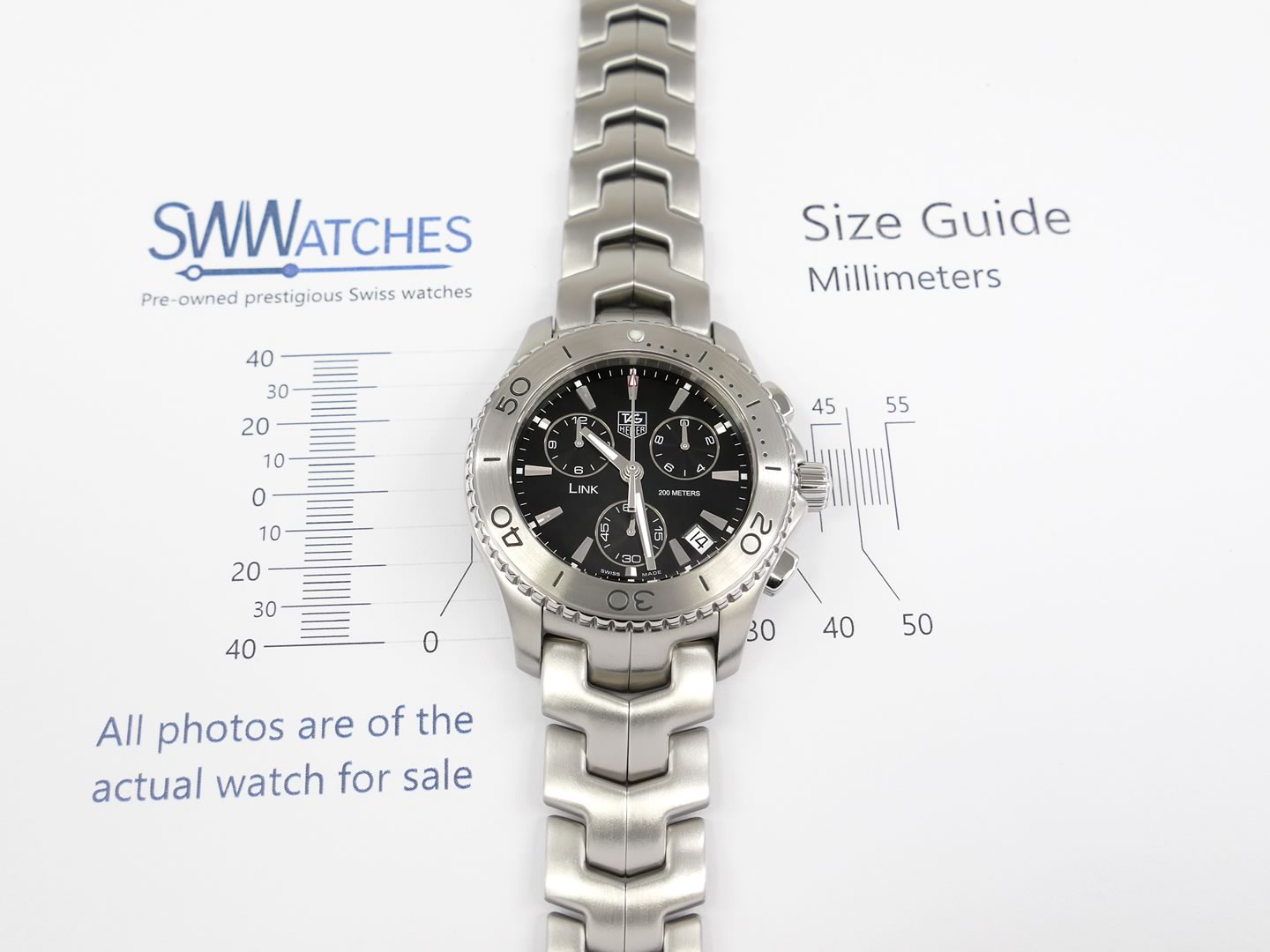 TAG Heuer Link Chronograph CJ1110.BA0576 Black – SWWatches