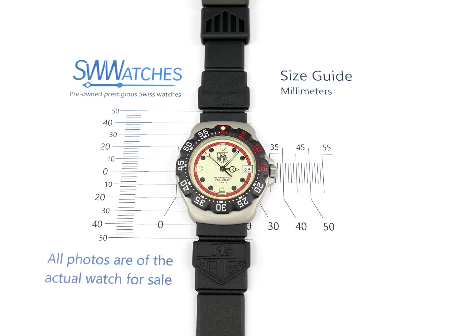 TAG Heuer Formula 1 371.513 case size 35mm