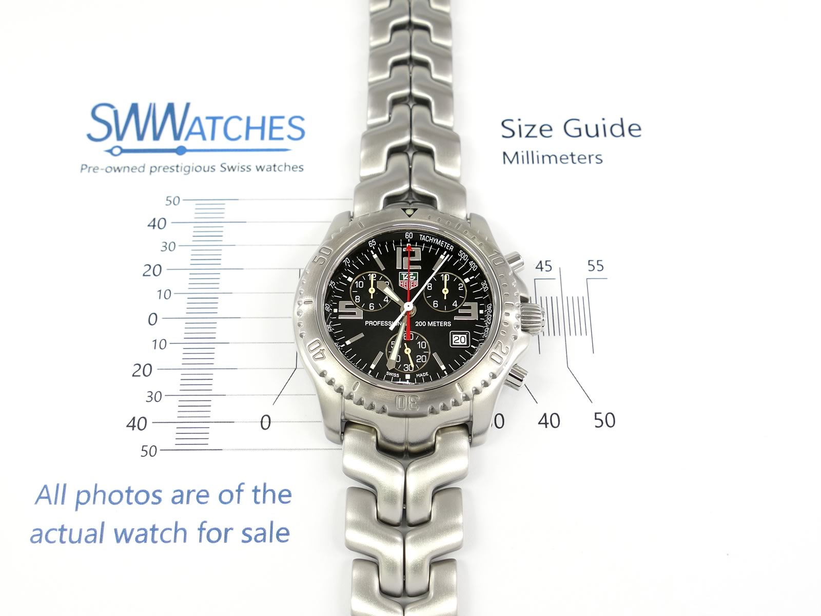 TAG Heuer Link CT1111.BA0550 case size 41mm