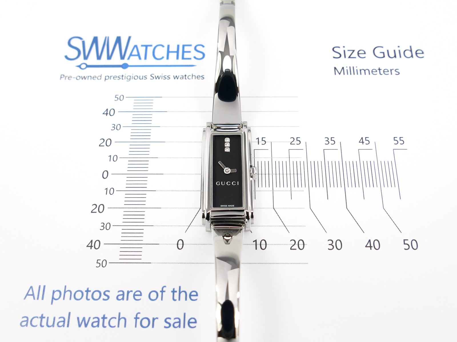 Gucci G-Line 109 case 14 x 32mm