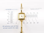 Gucci 1900L 18k Gold Plated case size 19 x 19mm